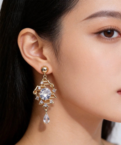 Women's Drop Earrings Zircon Accent 1