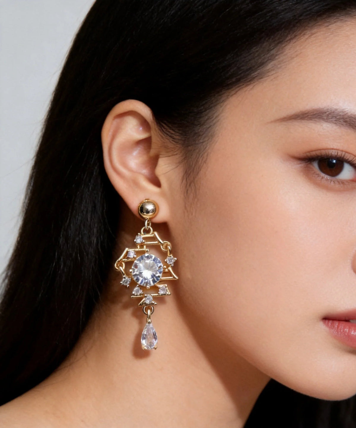 Women's Drop Earrings Zircon Accent 2