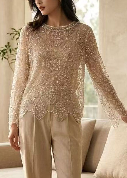 Women’s Embroidered Tulle Top Summer Style 1