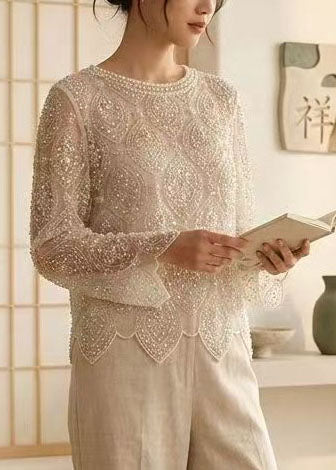 Women’s Embroidered Tulle Top Summer Style 3