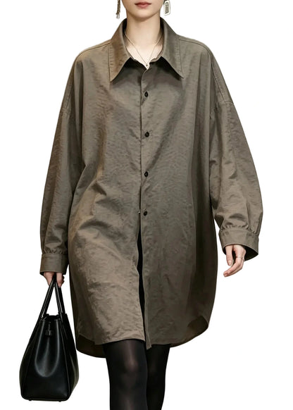 Women's Fitted Shirt Peter Pan Collar Button-Down 0