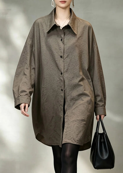 Women's Fitted Shirt Peter Pan Collar Button-Down 2