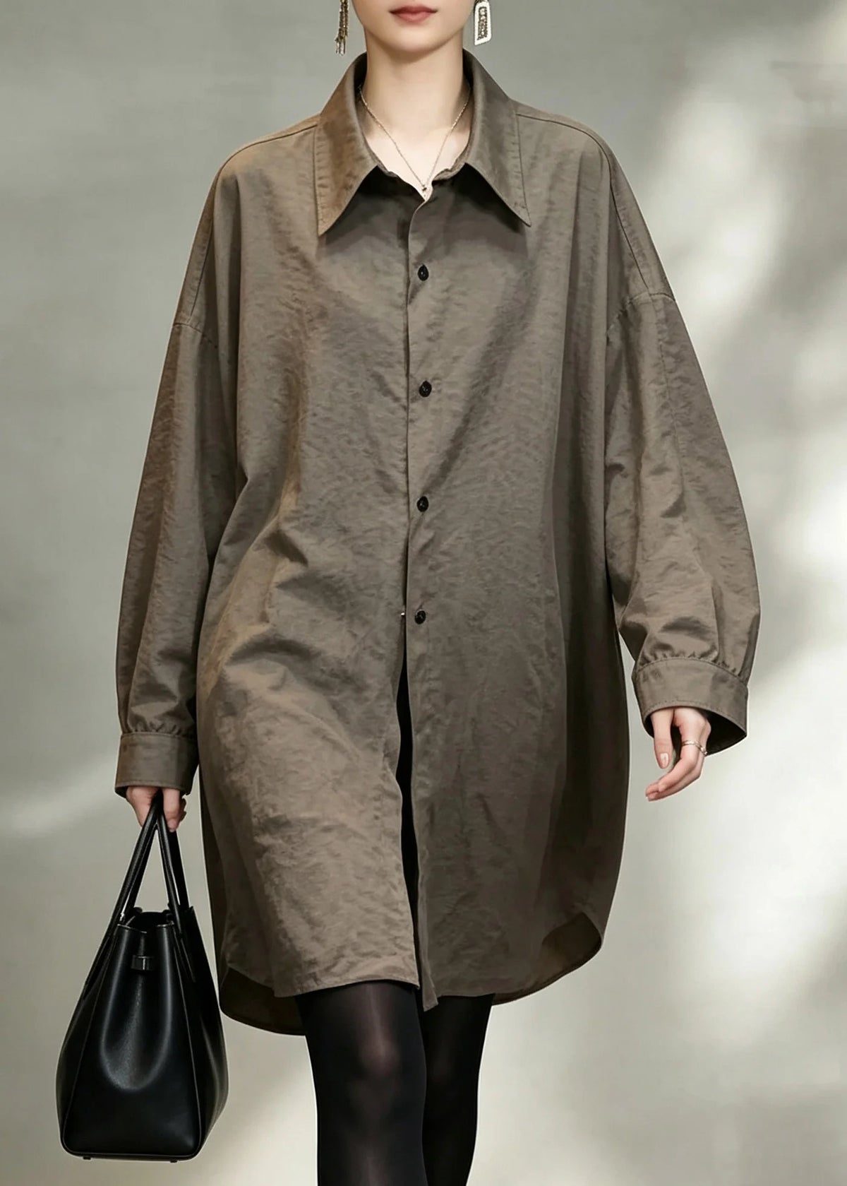Women's Fitted Shirt Peter Pan Collar Button-Down 4