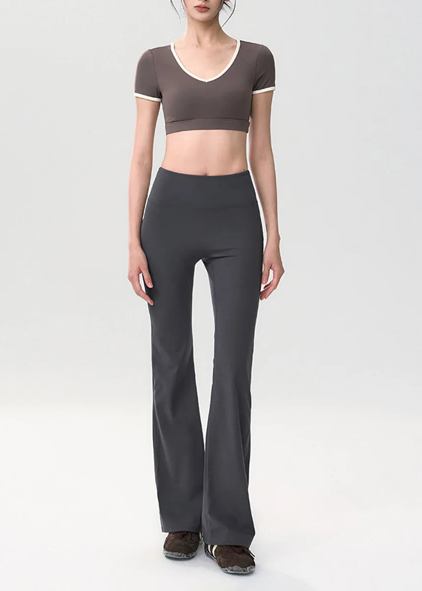 Women's Flare Yoga Pants High Waist Scrunch Detail 1