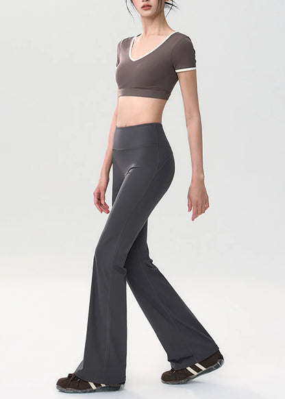 Women's Flare Yoga Pants High Waist Scrunch Detail 2