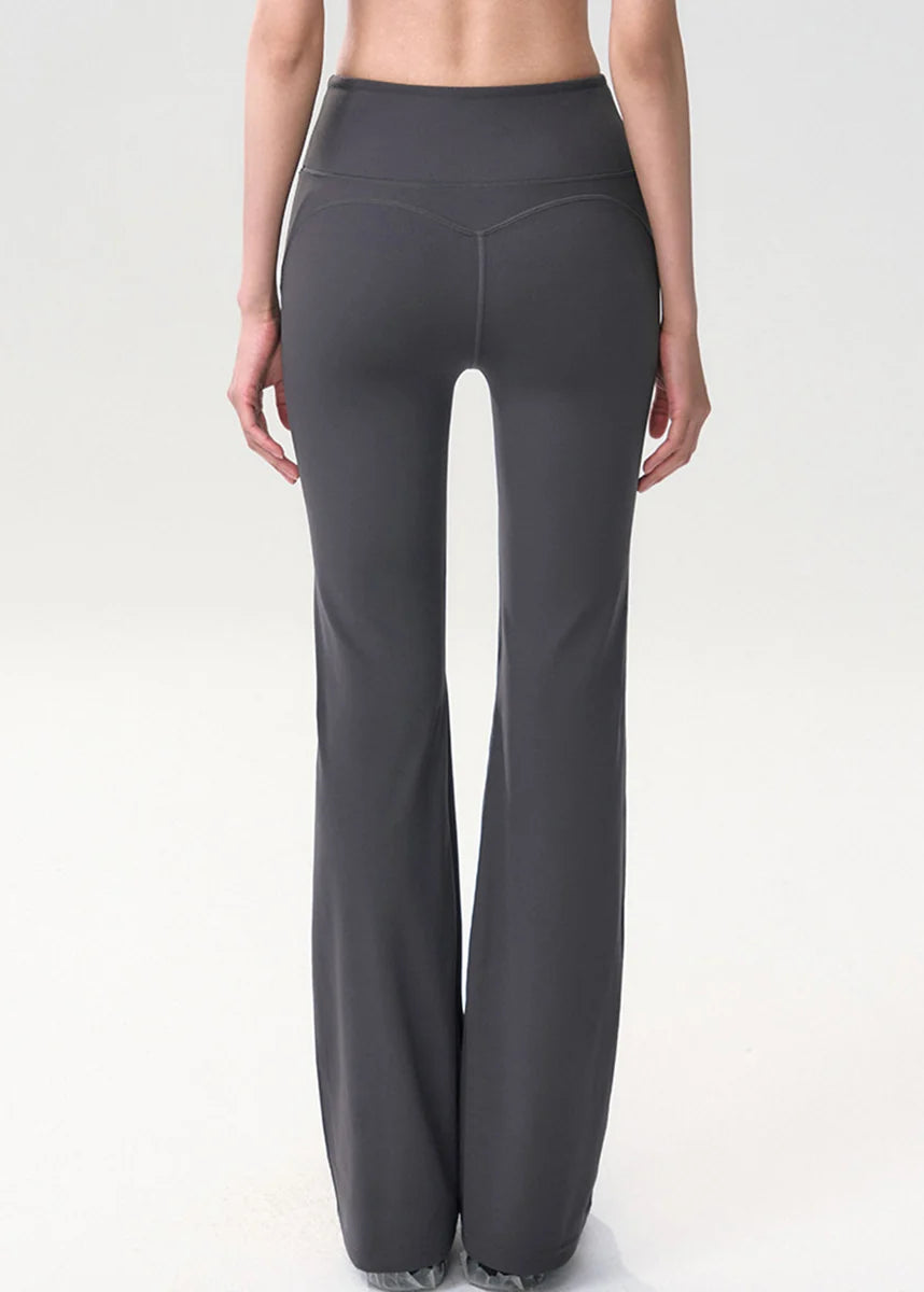 Women's Flare Yoga Pants High Waist Scrunch Detail 4
