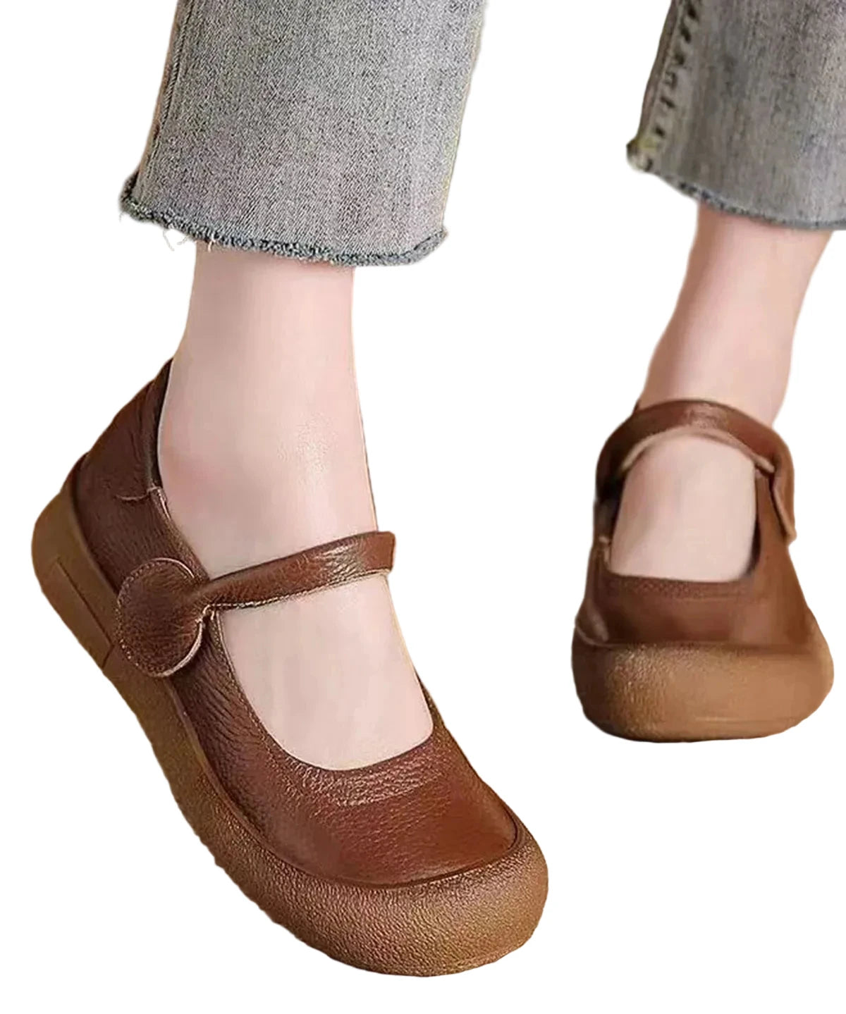 Women's Flat Shoes Buckle Strap Casual 0
