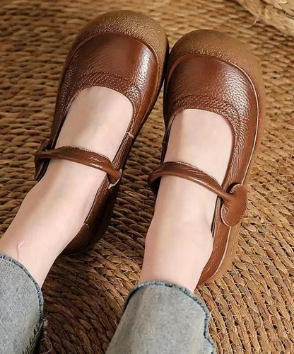 Women's Flat Shoes Buckle Strap Casual 3