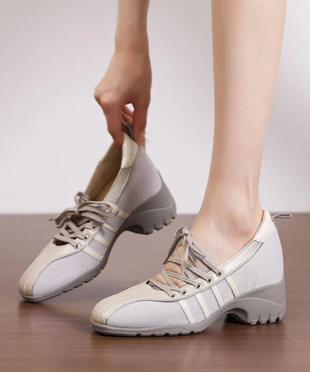 Women's Flat Shoes Chunky Cross Strap Flats 1