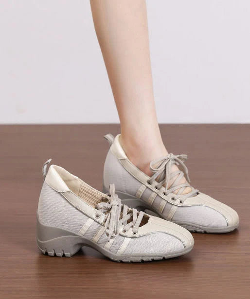 Women's Flat Shoes Chunky Cross Strap Flats 3