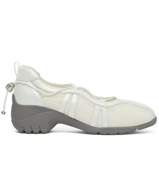 Women's Flat Shoes Cross Strap Chunky Style 4