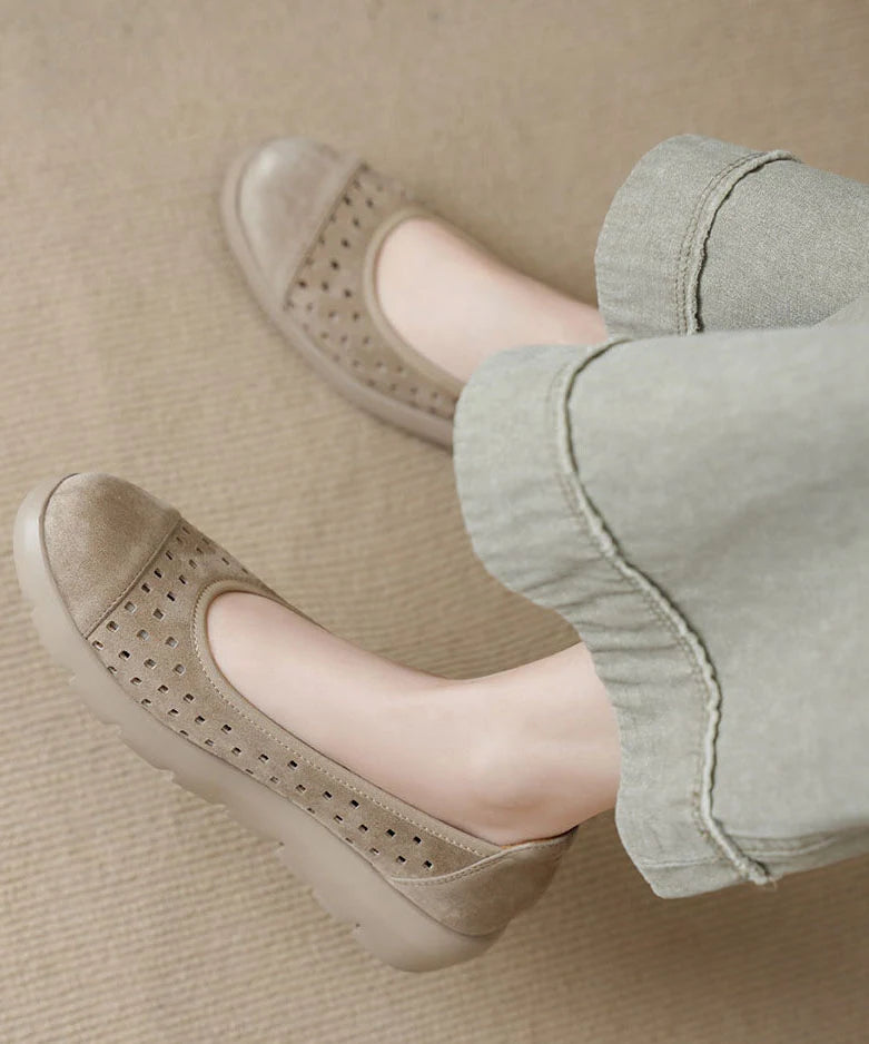 Women's Flat Shoes Retro Hollow Out Design 2