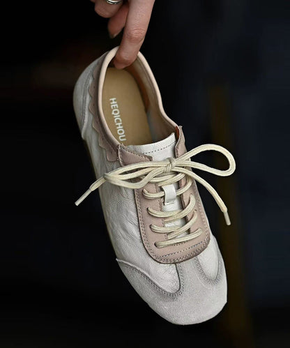 Women's Flat Shoes Spliced Design 0