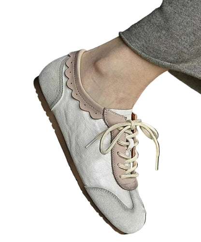 Women's Flat Shoes Spliced Design 1