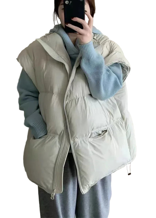 Women's Gilet Oversized Pocket Casual Vest 0