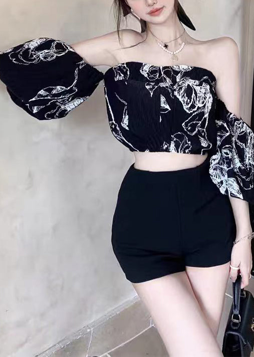 Women's Going Out Top Slash Neck Puff Sleeve 4