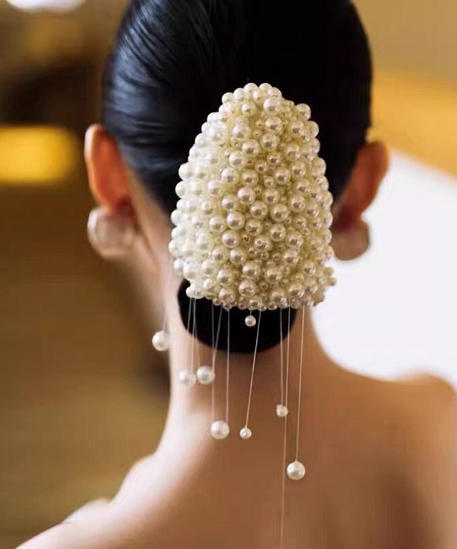 Women's Hairpin Beaded Tassel Accessory 0
