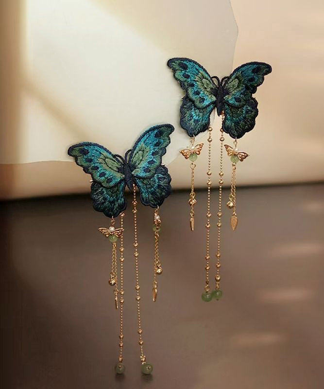 Women's Hairpin Embroidered Butterfly Tassel Accessory 1