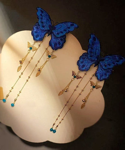 Women's Hairpin Embroidered Butterfly Tassel Accessory 2