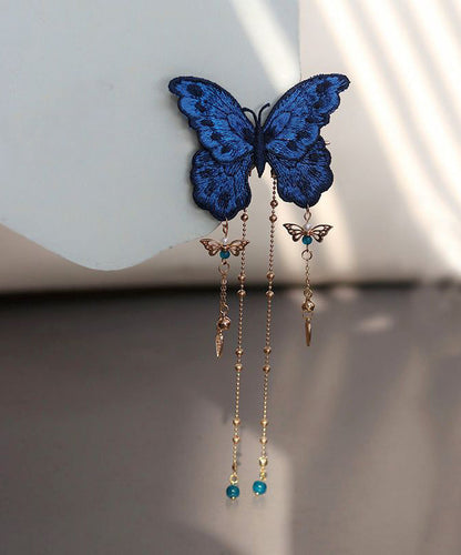 Women's Hairpin Embroidered Butterfly Tassel Accessory 4