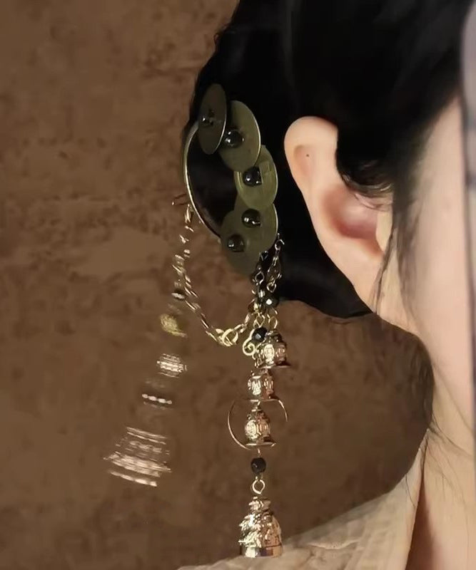 Women's Hairpin Retro Style with Five Emperor Coins and Bell Tassel 3