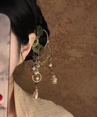 Women's Hairpin Retro Style with Five Emperor Coins and Bell Tassel 4