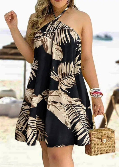 Women's Halter Dress Backless Boho Style 1