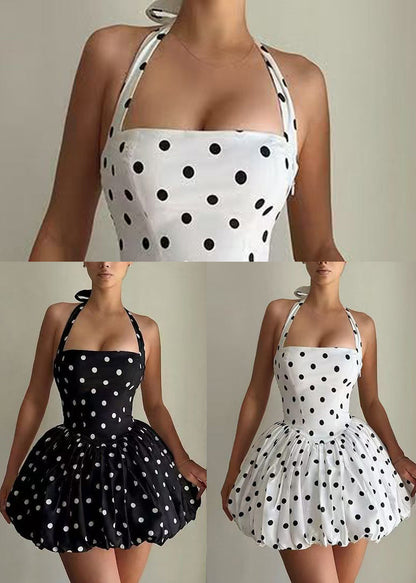 Women's Halter Tea Dress Backless Summer Style 4