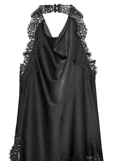 Women's Halter Top Asymmetrical Lace Patchwork 4