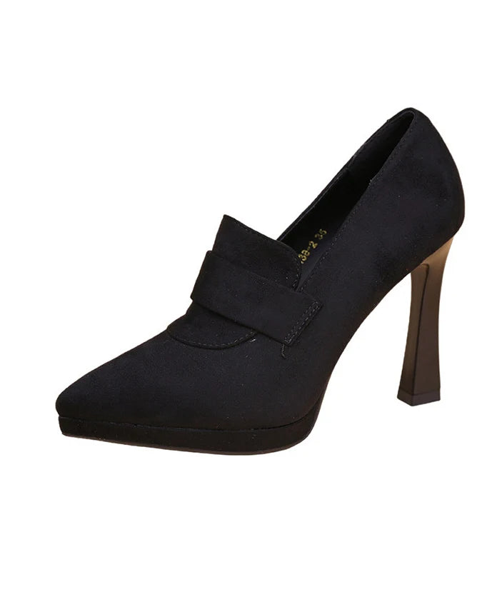 Women's High Heels Pointed Toe Spliced Design Comfortable Heels 4