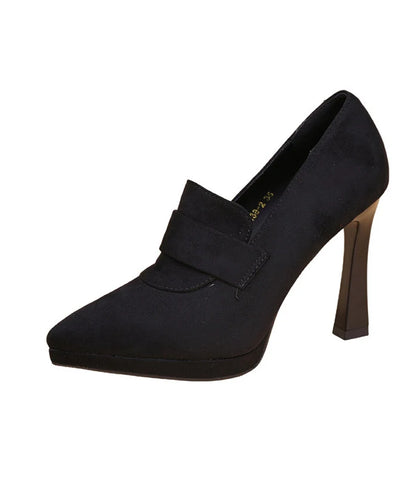 Women's High Heels Pointed Toe Spliced Design Comfortable Heels 4