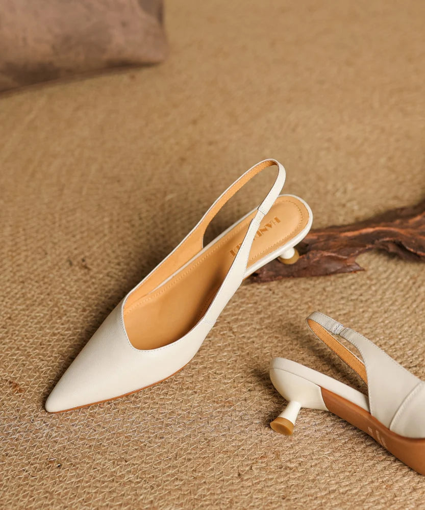Women's High Heels Pointed Toe Splicing Design 2