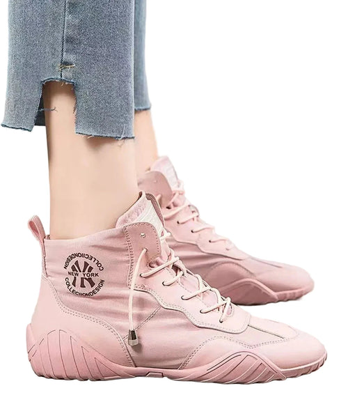 Women's High Top Sneakers Casual Lace-Up 0