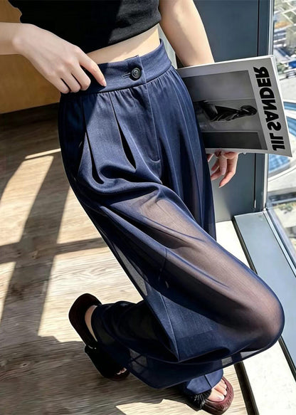 Women’s High Waist Sheer Tulle Pants Bohemian Style 1