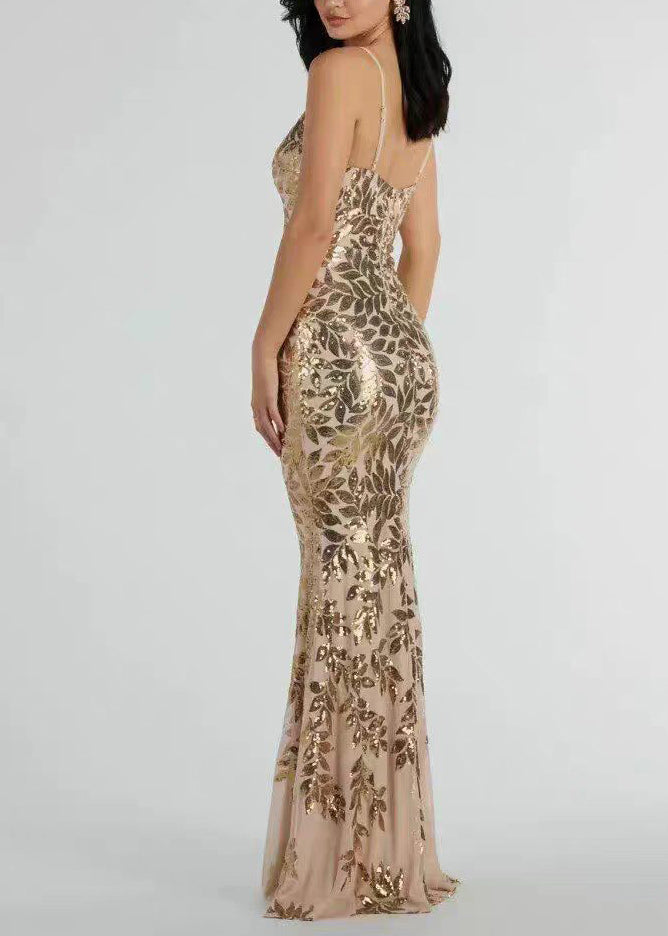 Women's Holiday Dress V Neck Backless Sleeveless 2