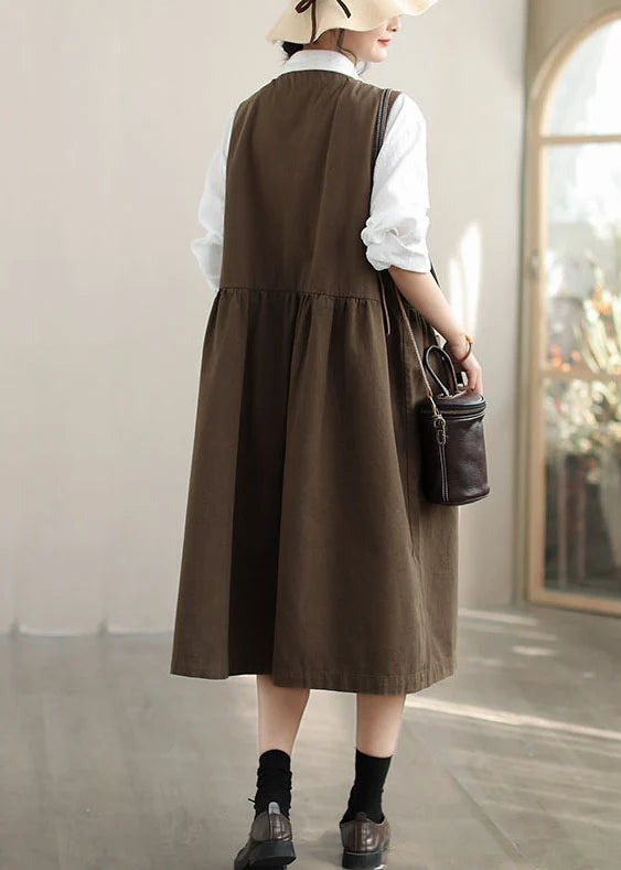 Women's Holiday Dress with Oversized Pockets Relaxed Fit 2