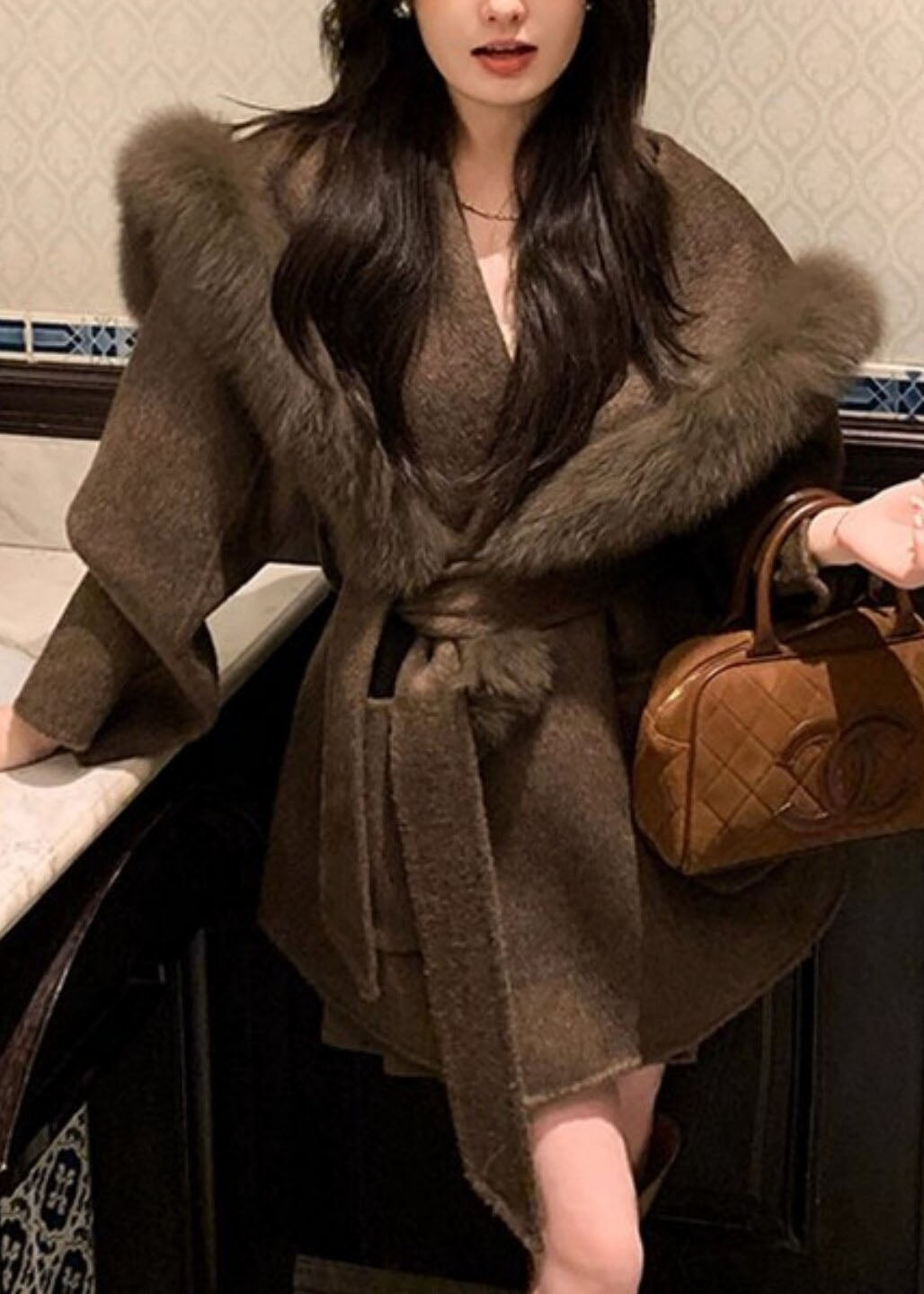Women's Hoodie Coat Tie Waist Long Sleeve 2