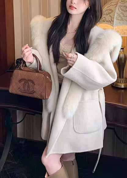 Women's Hoodie Coat Tie Waist Long Sleeve 3