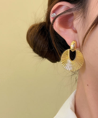 Women's Hoop Earrings Fan-Shaped Design 2