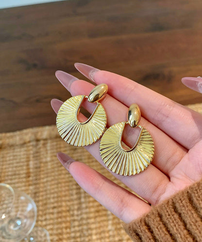 Women's Hoop Earrings Fan-Shaped Design 3