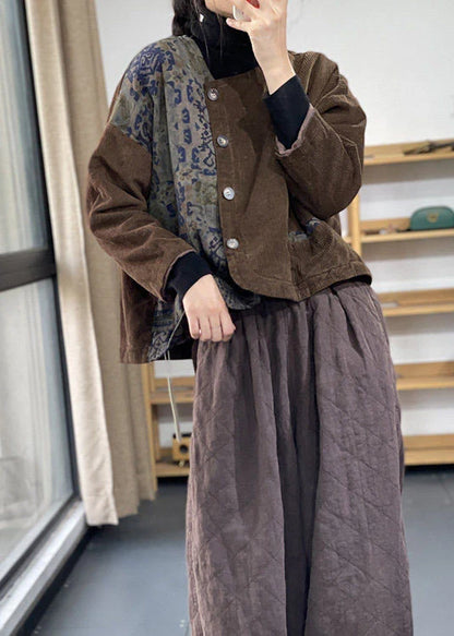 Women's Jacket Asymmetrical Patchwork Casual Style 3