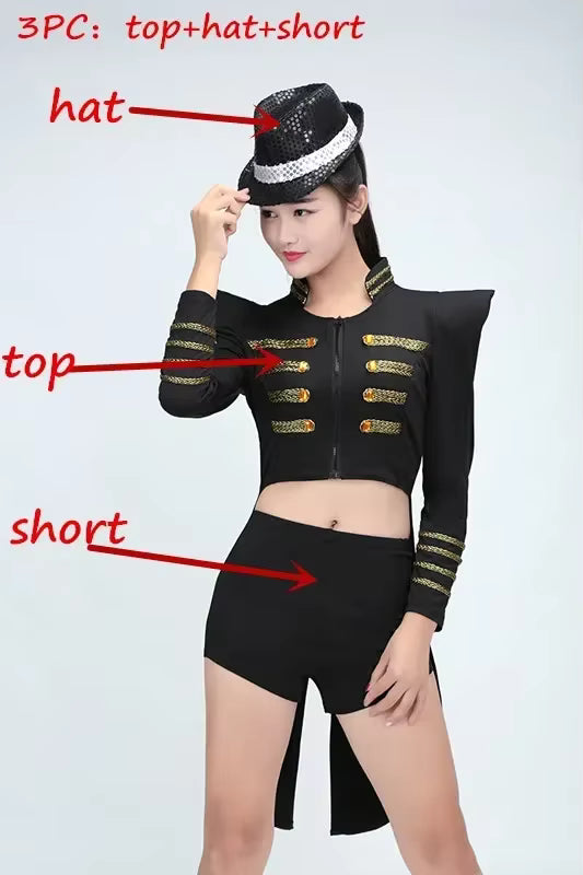 Women's Jazz Dance Jacket Classic Performance Style 3