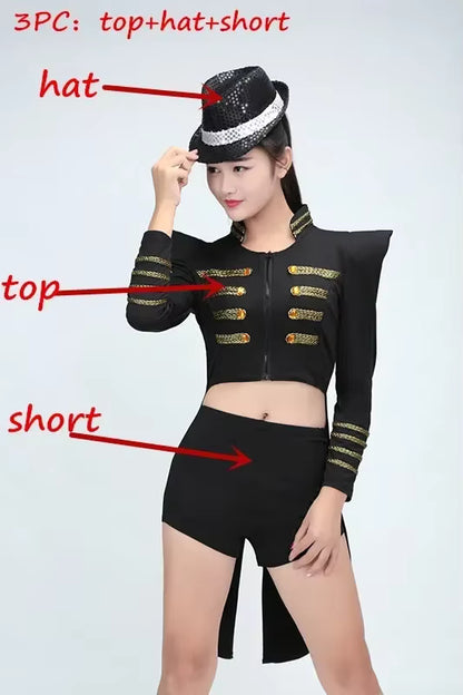 Women's Jazz Dance Jacket Classic Performance Style 3
