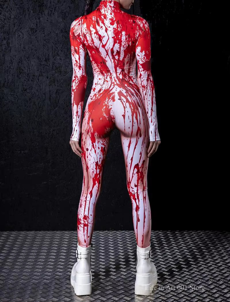 Women's Jumpsuit Cyberpunk Hollow Out 3D Print Design 2
