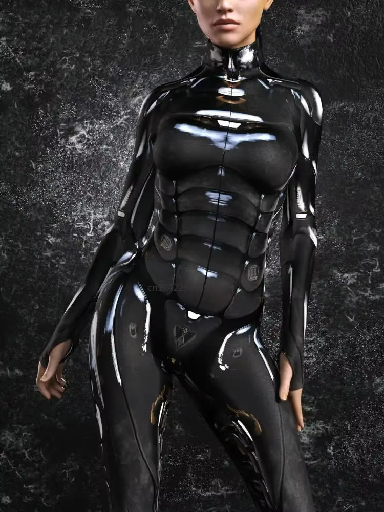 Women's Jumpsuit Futuristic Punk Style 1
