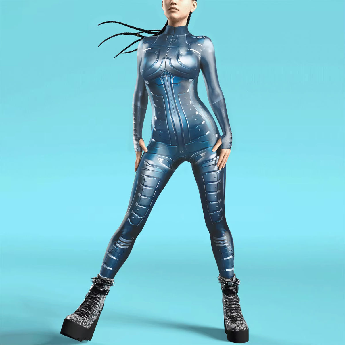 Women's Jumpsuit Futuristic Punk Style 10