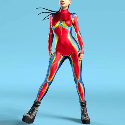 Women's Jumpsuit Futuristic Punk Style 12