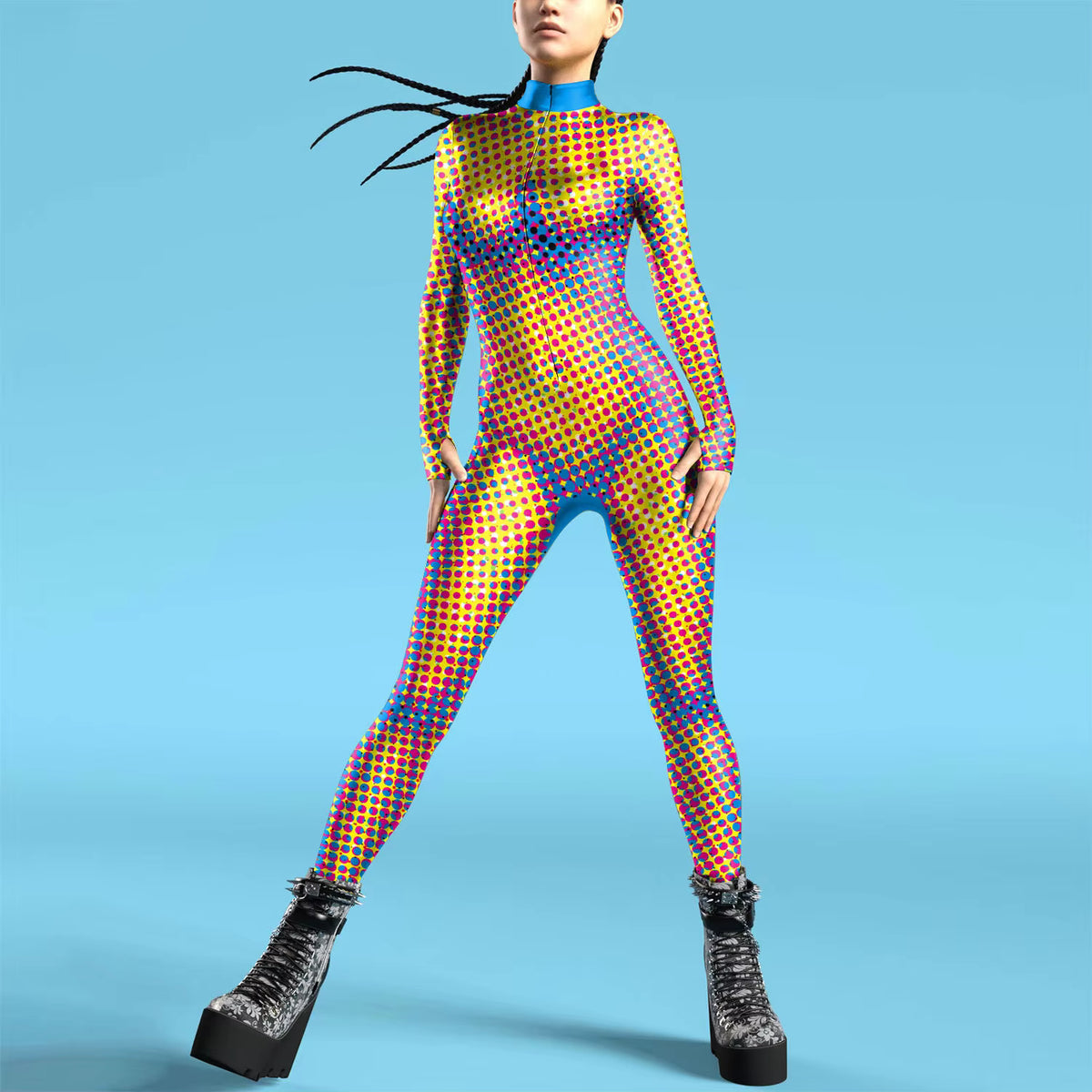 Women's Jumpsuit Futuristic Punk Style 15