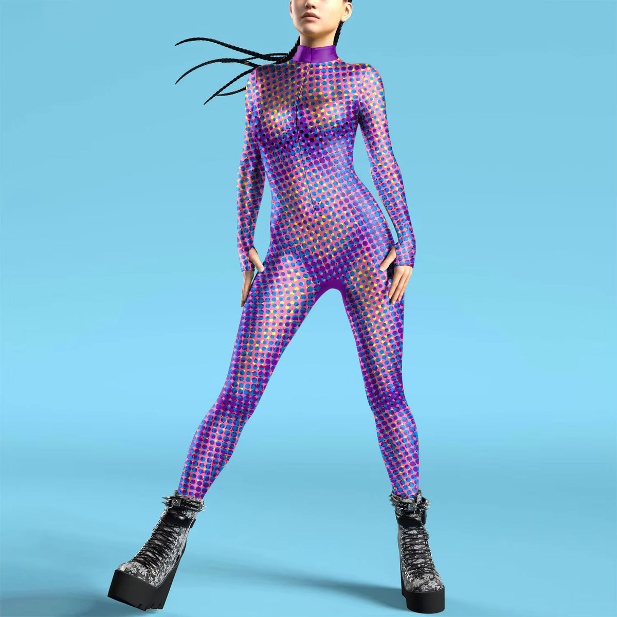 Women's Jumpsuit Futuristic Punk Style 17
