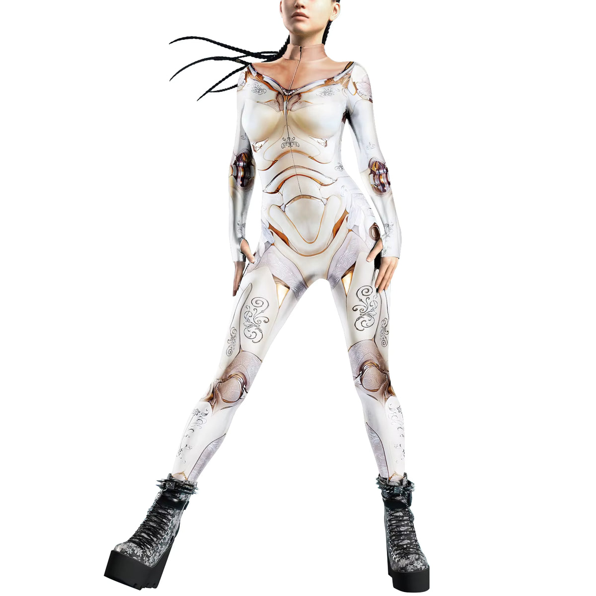 Women's Jumpsuit Futuristic Punk Style 18